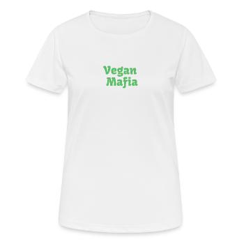 Vegane Mafia - Frauen T-Shirt atmungsaktiv - Weiß - Vorne - AI Model Female 172 dark (172cm)