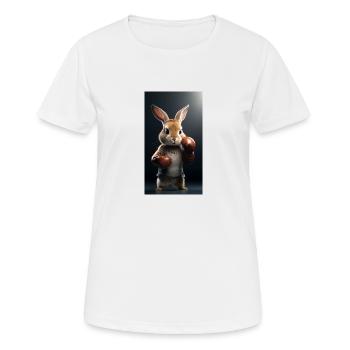 Boxe - T-shirt respirant Femme - blanc - Devant - AI Model Female 172 dark (172cm)