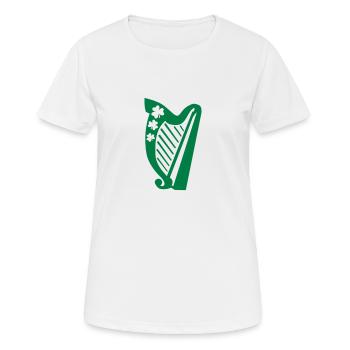 Irish Harfe - Frauen T-Shirt atmungsaktiv - Weiß - Vorne - AI Model Female 172 dark (172cm)