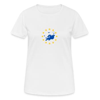 Europe Eu Brexit Star Politics Gift - Women's Breathable T-Shirt - white - Front - AI Model Female 172 dark (172cm)