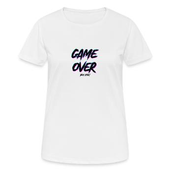 Fin du jeu - T-shirt respirant Femme - blanc - Devant - AI Model Female 172 dark (172cm)
