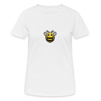 hummel biene - Frauen T-Shirt atmungsaktiv - Weiß - Vorne - AI Model Female 172 dark (172cm)