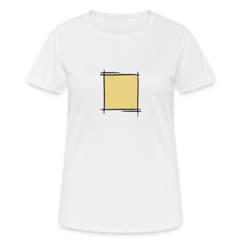 Cadre décoratif. Bannières / cadres. - T-shirt respirant Femme - blanc - Devant - AI Model Female 172 dark (172cm)