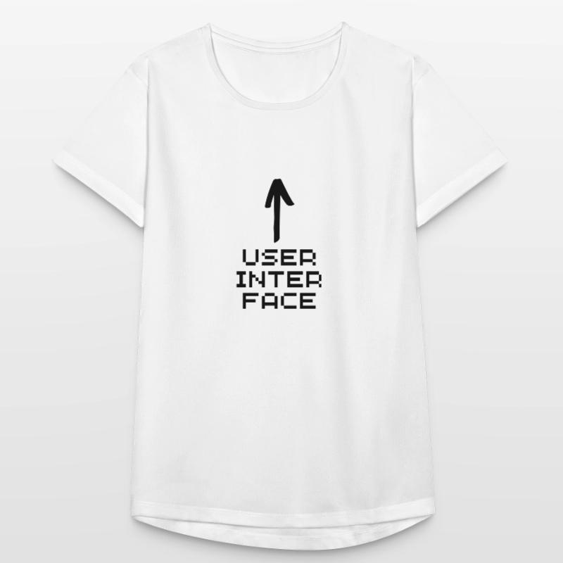 User interface black Frauen T-Shirt atmungsaktiv