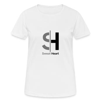 Sweat Heart | Cadeau | - T-shirt respirant Femme - blanc - Devant - AI Model Female 172 dark (172cm)