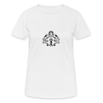 Fire Hero - Frauen T-Shirt atmungsaktiv - Weiß - Vorne - AI Model Female 172 dark (172cm)