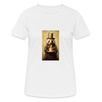 Anniversaire - T-shirt respirant Femme - blanc - Devant - AI Model Female 172 dark (172cm)