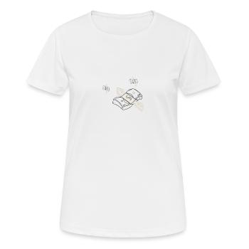 Magie de l’argent - T-shirt respirant Femme - blanc - Devant - AI Model Female 172 dark (172cm)