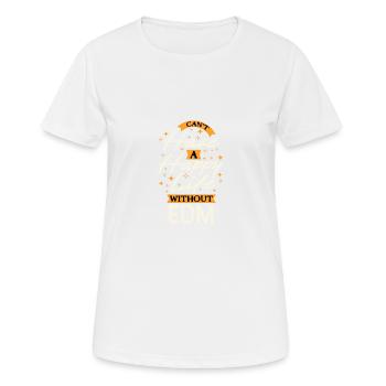 Impossible d’avoir une vie heureuse sans EDM - T-shirt respirant Femme - blanc - Devant - AI Model Female 172 dark (172cm)