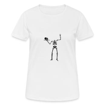 Skelett - Frauen T-Shirt atmungsaktiv - Weiß - Vorne - AI Model Female 172 dark (172cm)