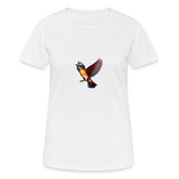 Pretty Kingfisher - Women's Breathable T-Shirt - white - Front - AI Model Female 172 dark (172cm)