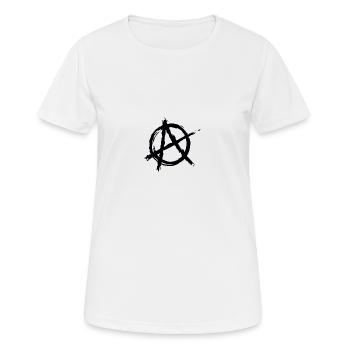 Anarchy A - Women's Breathable T-Shirt - white - Front - AI Model Female 172 dark (172cm)