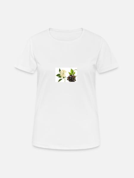Holunder - Frauen T-Shirt atmungsaktiv - Weiß