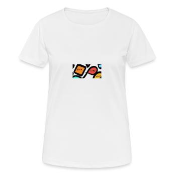 Retro colorful born to be alive - Women's Breathable T-Shirt - white - Front - AI Model Female 172 dark (172cm)