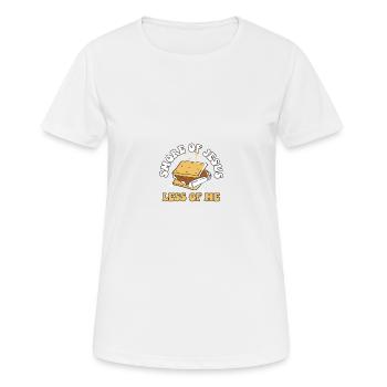 Smore of Jesus Less of Me Religious - Frauen T-Shirt atmungsaktiv - Weiß - Vorne - AI Model Female 172 dark (172cm)