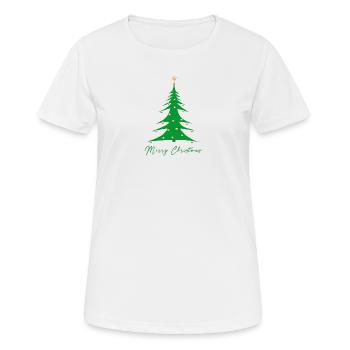 Joyeux Noël Joyeux Noël - T-shirt respirant Femme - blanc - Devant - AI Model Female 172 dark (172cm)
