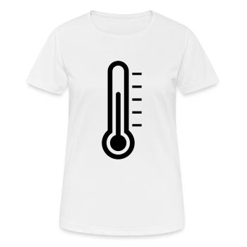 Thermometer - Frauen T-Shirt atmungsaktiv - Weiß - Vorne - AI Model Female 172 dark (172cm)