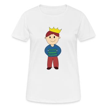 Prince - T-shirt respirant Femme - blanc - Devant - AI Model Female 172 dark (172cm)