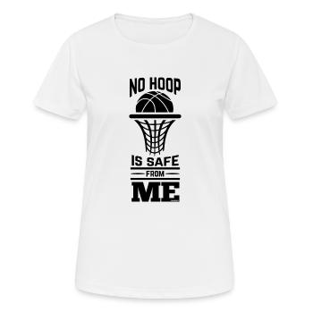 Sport Basketball Basketballmannschaft Trainer - Frauen T-Shirt atmungsaktiv - Weiß - Vorne - AI Model Female 172 dark (172cm)