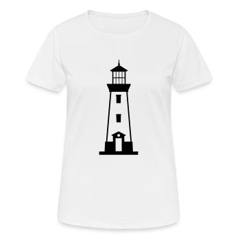Leuchtturm - Frauen T-Shirt atmungsaktiv - Weiß - Vorne - AI Model Female 172 dark (172cm)