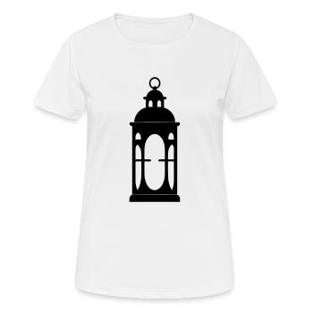 lanterne - T-shirt respirant Femme - blanc - Devant - AI Model Female 172 dark (172cm)
