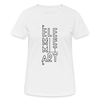 Vertical Geometrics - Frauen T-Shirt atmungsaktiv - Weiß - Vorne - AI Model Female 172 dark (172cm)
