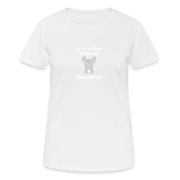 Petit chinchilla mignon - T-shirt respirant Femme - blanc - Devant - AI Model Female 172 dark (172cm)