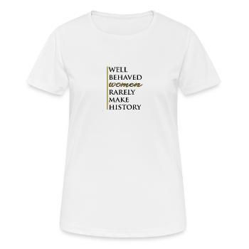 Frauenpower - Frauen T-Shirt atmungsaktiv - Weiß - Vorne - AI Model Female 172 dark (172cm)