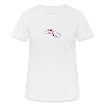 Mousquetons, mousquetons - T-shirt respirant Femme - blanc - Devant - AI Model Female 172 dark (172cm)
