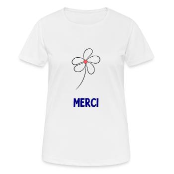VIELEN DANK. DANKE. VIELEN DANK. JAHRESTAG. GEBURT. - Frauen T-Shirt atmungsaktiv - Weiß - Vorne - AI Model Female 172 dark (172cm)