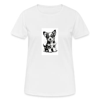 Dog Puppies | Dogs | Puppies | Dog fan - Women's Breathable T-Shirt - white - Front - AI Model Female 172 dark (172cm)