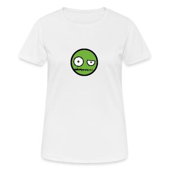 Zombie - Frauen T-Shirt atmungsaktiv - Weiß - Vorne - AI Model Female 172 dark (172cm)