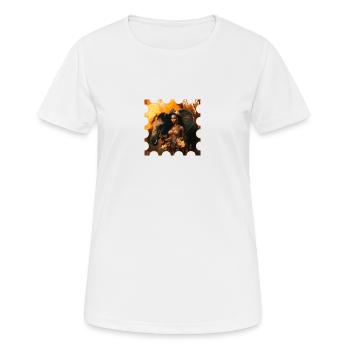 Woman with elephant design - Women's Breathable T-Shirt - white - Front - AI Model Female 172 dark (172cm)
