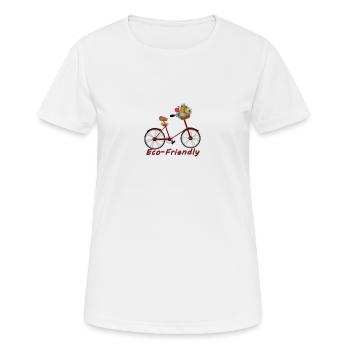 écologique - T-shirt respirant Femme - blanc - Devant - AI Model Female 172 dark (172cm)