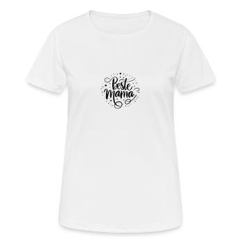 Meilleure maman - T-shirt respirant Femme - blanc - Devant - AI Model Female 172 dark (172cm)
