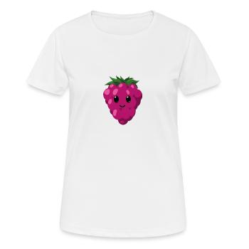 Framboise - T-shirt respirant Femme - blanc - Devant - AI Model Female 172 dark (172cm)