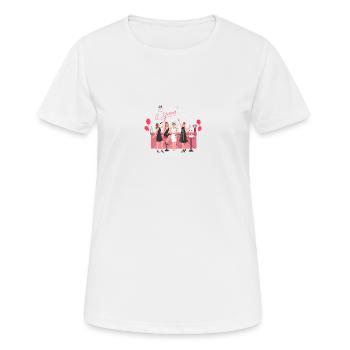Junggesellenabschied - Frauen T-Shirt atmungsaktiv - Weiß - Vorne - AI Model Female 172 dark (172cm)