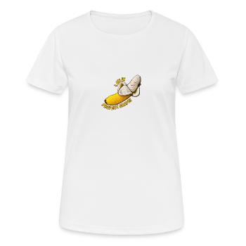 Banana - I am in perfect shape! - Frauen T-Shirt atmungsaktiv - Weiß - Vorne - AI Model Female 172 dark (172cm)