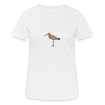 shore snipe - Women's Breathable T-Shirt - white - Front - AI Model Female 172 dark (172cm)