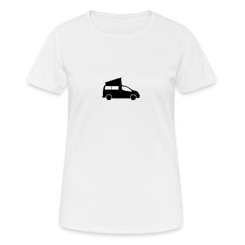 Caravane - T-shirt respirant Femme - blanc - Devant - AI Model Female 172 dark (172cm)