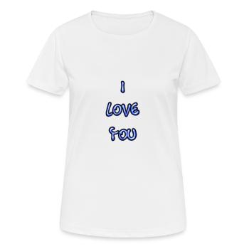 ICH HABE GERADE GEHEIRATET. Junggesellinnenabschied. HEILIGER VALENTINSTAG. PAAR. LIEBE - Frauen T-Shirt atmungsaktiv - Weiß - Vorne - AI Model Female 172 dark (172cm)