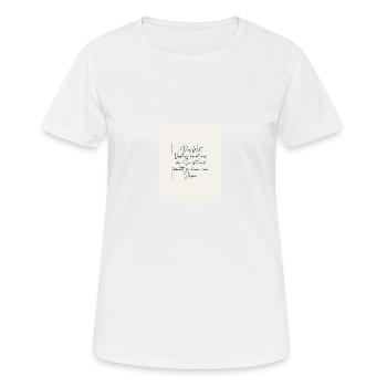 Der Vegetarier - Frauen T-Shirt atmungsaktiv - Weiß - Vorne - AI Model Female 172 dark (172cm)