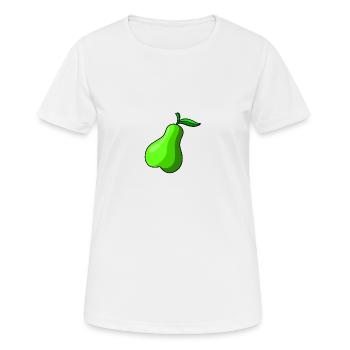 pears birne veggie veggi frucht fruits - Frauen T-Shirt atmungsaktiv - Weiß - Vorne - AI Model Female 172 dark (172cm)