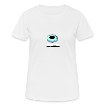 Dame Mode - Frauen T-Shirt atmungsaktiv - Weiß - Vorne - AI Model Female 172 dark (172cm)
