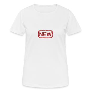 New /Neu - T-shirt respirant Femme - blanc - Devant - AI Model Female 172 dark (172cm)