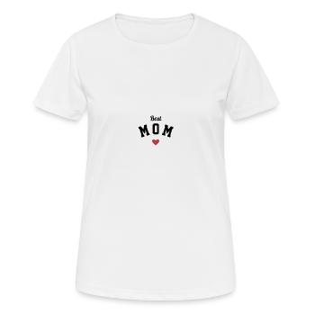 Beste Mutter, Herz, Muttertag, Mutter - Frauen T-Shirt atmungsaktiv - Weiß - Vorne - AI Model Female 172 dark (172cm)