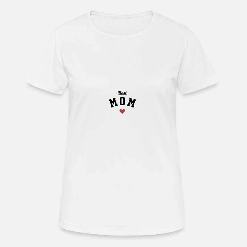 Beste Mutter, Herz, Muttertag, Mutter - Frauen T-Shirt atmungsaktiv - Weiß