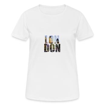 Toits de Londres - T-shirt respirant Femme - blanc - Devant - AI Model Female 172 dark (172cm)