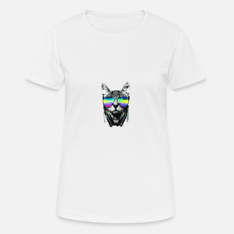 Cool cat - Women's Breathable T-Shirt - white