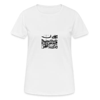 Privat Strand Nizza - Frauen T-Shirt atmungsaktiv - Weiß - Vorne - AI Model Female 172 dark (172cm)